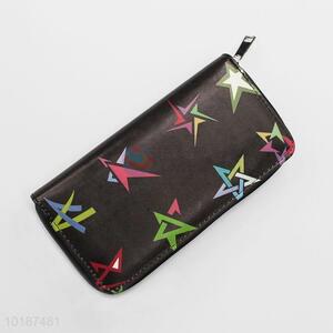 Star Pattern Women Long Wallet Card Holder Purse