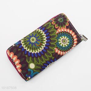 Wholesale Fashion Gift Canvas Long Wallet Women Purse