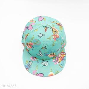 Beautiful Butterfly and Flower Design Baseball Cap/Sport Cap