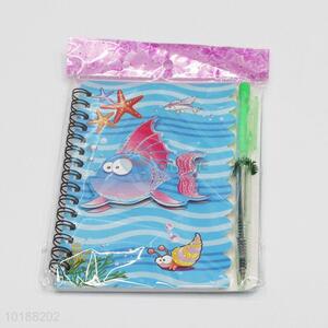 High Quality Fish Pattern Notebook with Pen