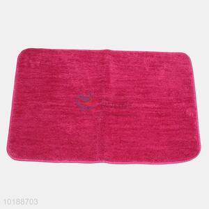 Rose Red Color Soft Bath Mat Living Room Carpet Floor Mat