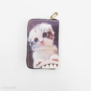 Cute cat pattern money holder bag lady wallet