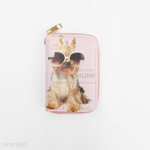 Top Quality Dog Printing Zipper Wallet