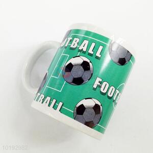 New design football pattern ceramic cup