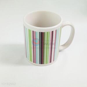 Colorful stripe ceramic water/coffee/milk cup