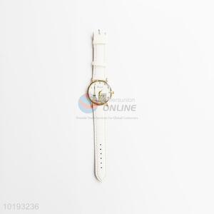 White PU Watch Strap Women Watches