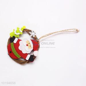 Wholesale Cheap Christmas Decoration Garland Pendant with Santa Claus Shape Patch