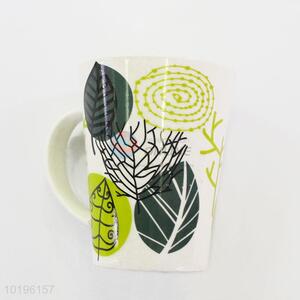 Wholesale Leaves Pattern Ceramic Cup Coffee Mug