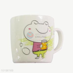 Promotional Eco-friedly Frog Pattern White Ceramic Cup Mug