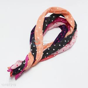 Fashion Dot Pattern Fabric Covered Iron Wire Headband