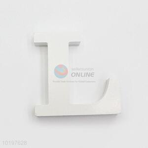 Cheap Price Wooden Ornaments in Letter L Shape