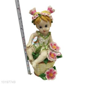 Hot Sale Polyresin Decoration Sculpture in Kid Shape