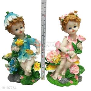 Cheap Price Decorative Kid Shaped Polyresin Craft