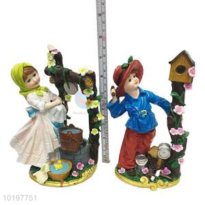 High Quality Polyresin Decoration Sculpture in Kid Shape