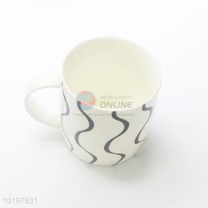 Factory wholesale wavy pattern ceramic coffee mug