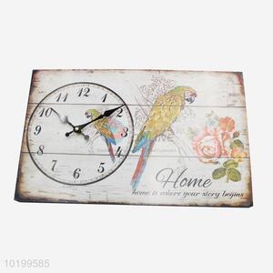 Good quality large wooden quartz wall clock