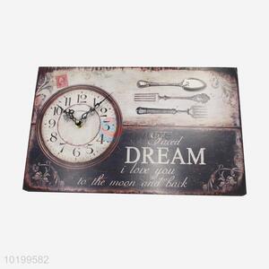 Wholesale large wooden quartz wall clock