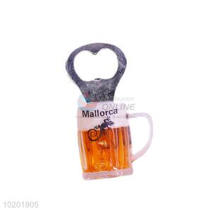 Fashion low price best beer cup shape fridge magnet