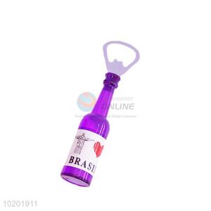 High quality low price winebottle shape fridge magnet