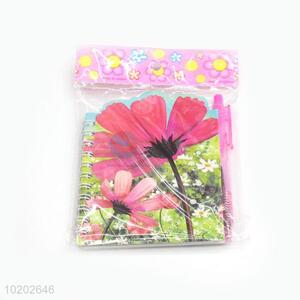 Popular Promotional Pink Flowers Spiral Notebook