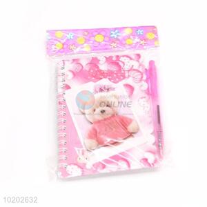 New Arrival Pink Bear Spiral Notebook