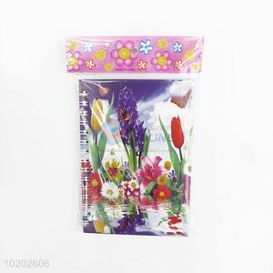 School Stationery China Flower Spiral Notebook