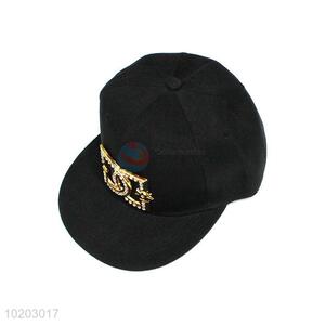 Creative Baseball Cap With Gold Logo