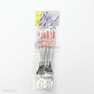 Low price useful 6pcs flowers forks