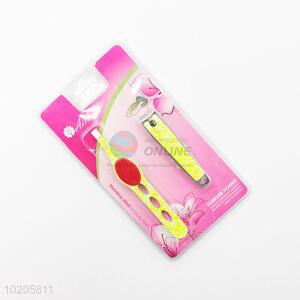 Classic 2pcs Stainless Steel Nail Clipper/Eyebrow Tweezers Beauty Tool Set