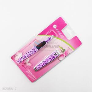 Cool 2pcs Stainless Steel Nail Clipper/Eyebrow Tweezers Beauty Tool Set