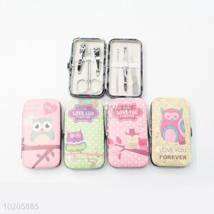 Cute Owl Printed Manicure Set Beauty Tool for Sale