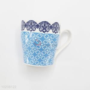 Promotional gifts lace pattern ceramic cup coffee mug