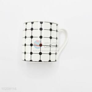 180ml checked pattern mug ceramic coffee cup