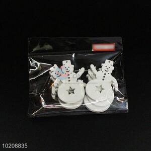 Wholesale Cheap Wooden Crafts Wood Pendant in Snowman Shape