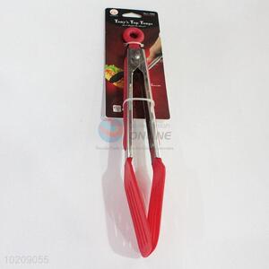 Red Color Bbq Nylon Tongs Tips Kitchen Mini Tong