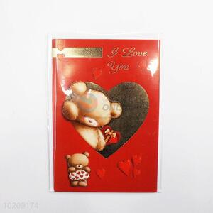 Wholesale low price best lovely bear greeting card