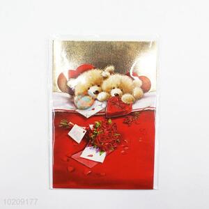 Newly style best popular bear greeting card