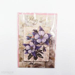 Good quality cheap best flowers birthday greeting card