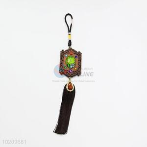 Carved wooden car tassels hanging pendant