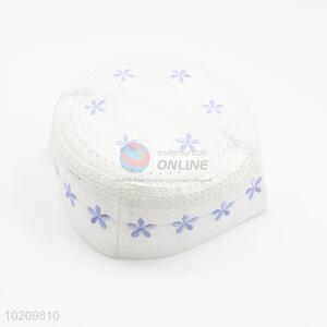 High quality fashion star embroidery muslim caps