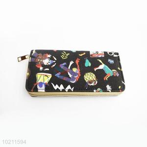 Creative Design PU Purse&Wallet with Brass Zipper for Sale