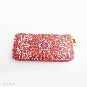 Nice Red Canvas Purse&Wallet with Polyester Zipper for Sale