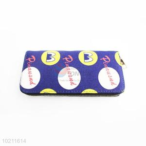 Most Fashionable Canvas Purse&Wallet with Polyester Zipper for Sale