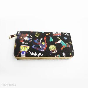 Creative Design PU Purse&Wallet with Polyester Zipper for Sale