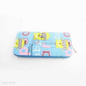 Hot Sale Cartoon Canvas Purse&Wallet with Polyester Zipper for Sale