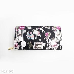 Promotional Wholesale PU Purse&Wallet with Polyester Zipper for Sale