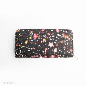 Shining Star Pattern PU Purse&Wallet with Polyester Zipper for Sale