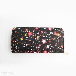 Shining Star Pattern PU Purse&Wallet with Brass Zipper for Sale