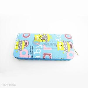 Hot Sale Cartoon Canvas Purse&Wallet with Brass Zipper for Sale