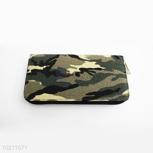 Great Camouflage Patten Canvas Purse&Wallet with Brass Zipper for Sale